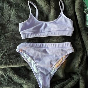 Bandeau-Style Purple Bikini